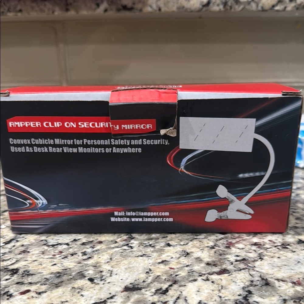 Amper Clip On Security Frameless Mirror